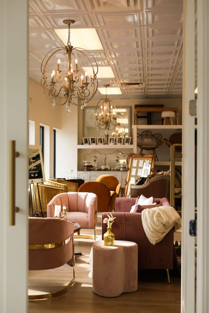 View looking from the venue into the rental space